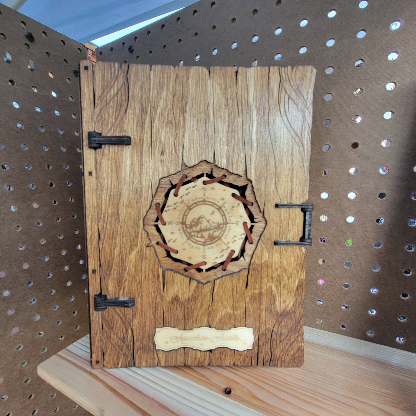 Adventure Awaits Laser-Cut Wooden Trinket Box