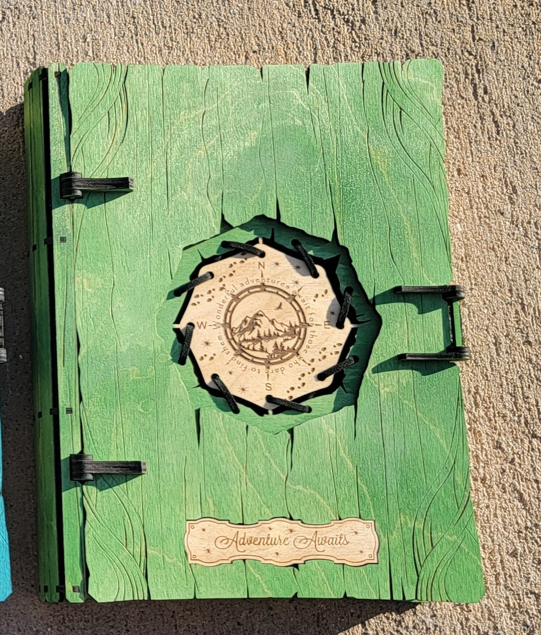 Adventure Awaits Laser-Cut Wooden Trinket Box