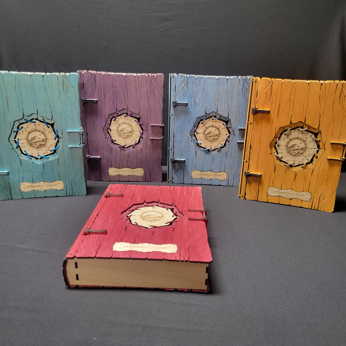 Adventure Awaits Laser-Cut Wooden Trinket Box