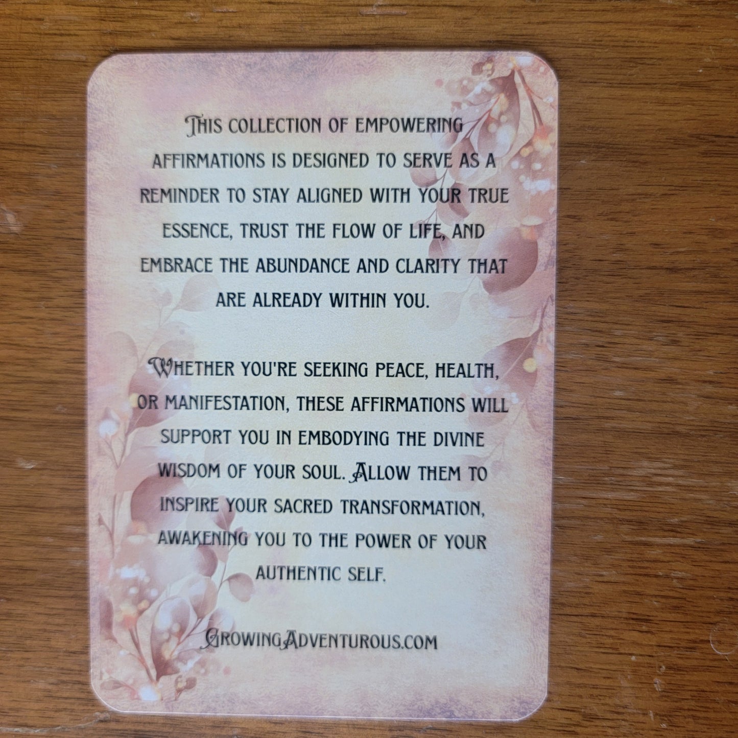 My Sacred Becoming Affirmation Cards