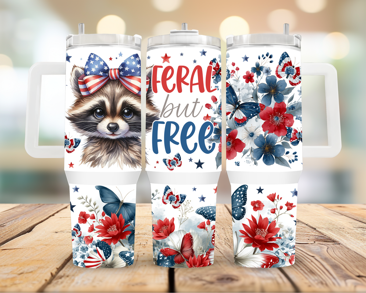 Feral but Free 40oz Tumbler