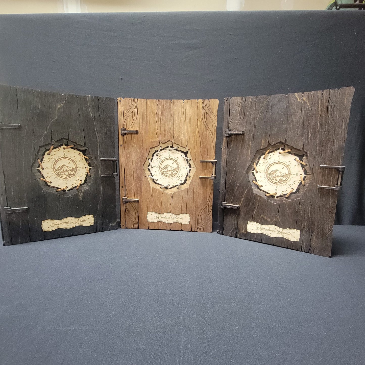 Adventure Awaits Laser-Cut Wooden Trinket Box image 0