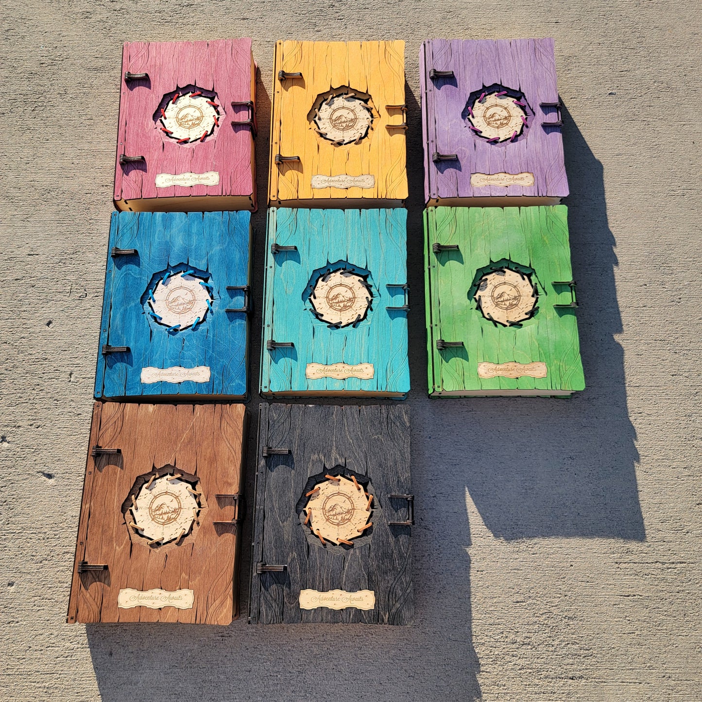 Adventure Awaits Laser-Cut Wooden Trinket Box
