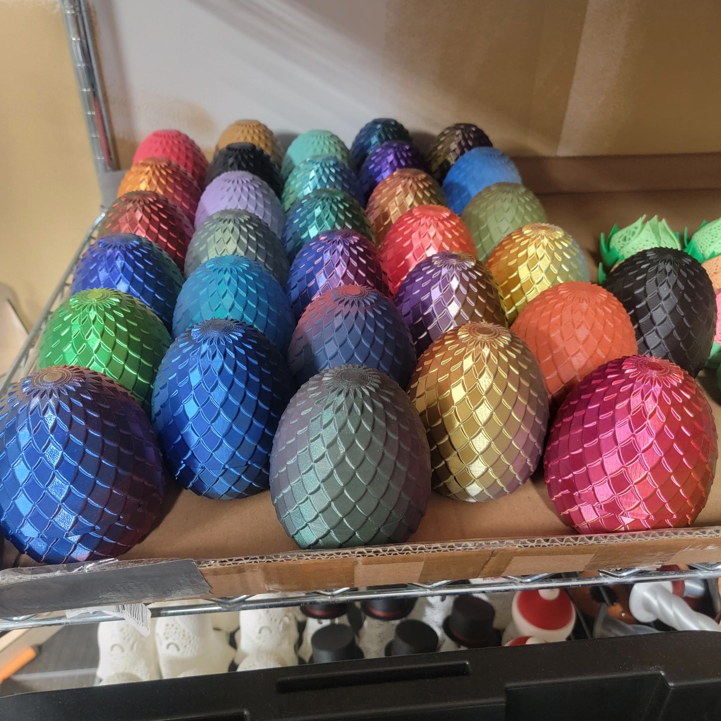 Large Crystal Dragon with Egg