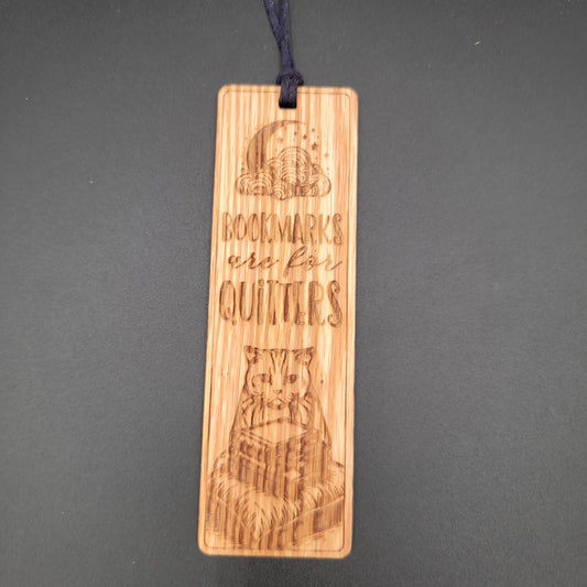 Bookmarks are for quitters - Wood Bookmarks