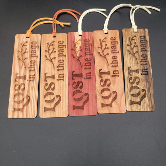 Lost in the Page - Wood Bookmarks
