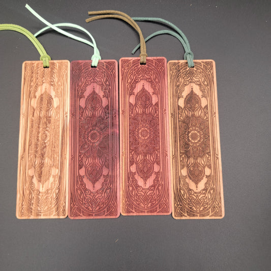 Stained Glass Window - Wood Bookmarks