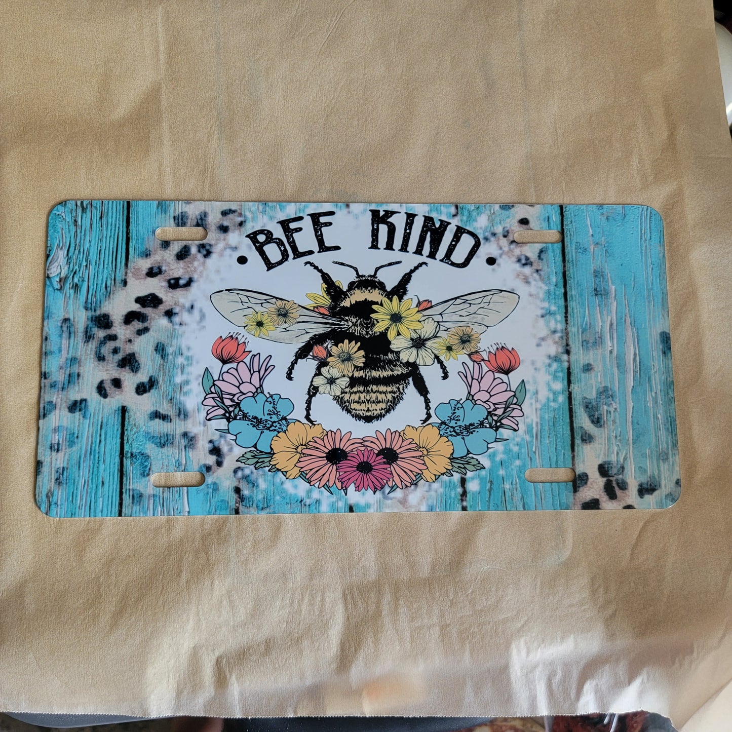 Sublimated Metal License Plate Art