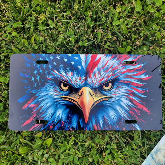 Sublimated Metal License Plate Art - Eagle
