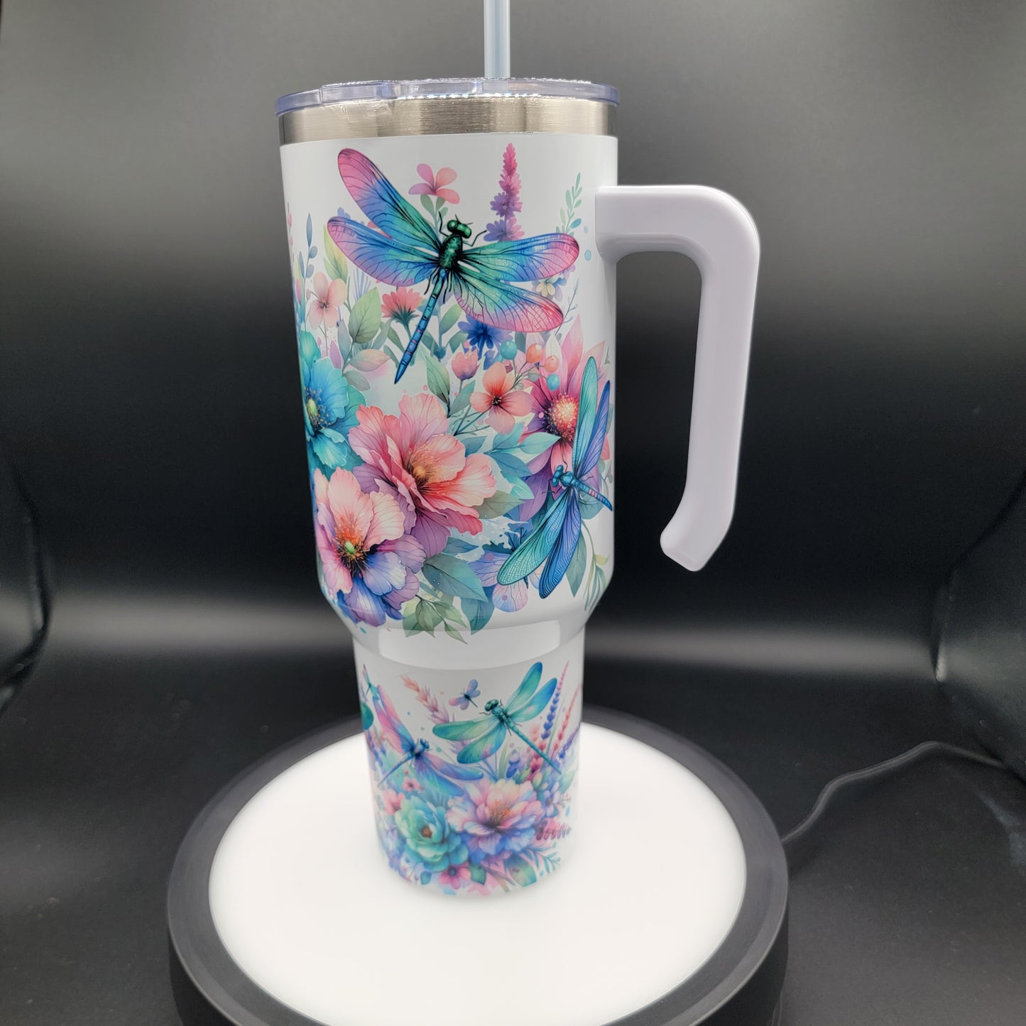 40oz Tumbler Dragonflies