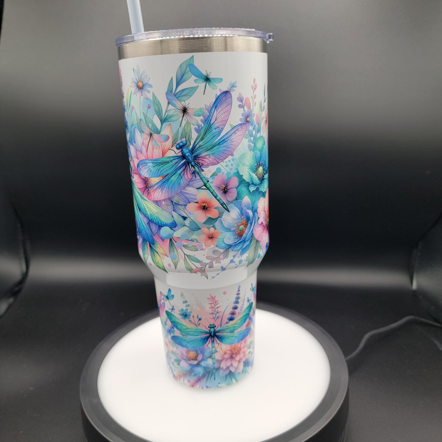 40oz Tumbler Dragonflies
