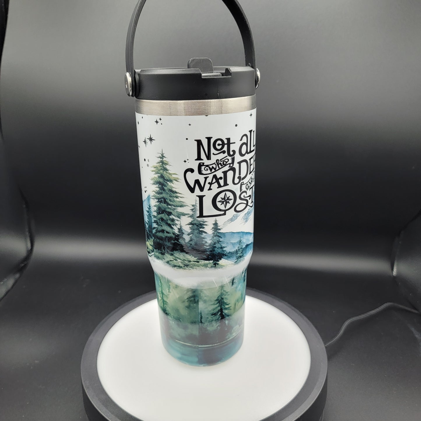 40oz Tumbler Not All Who Wonder are Lost