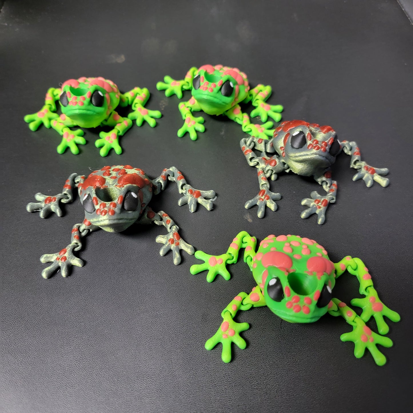 Articulated Frog - Wiggle Critter or Straw Buddy