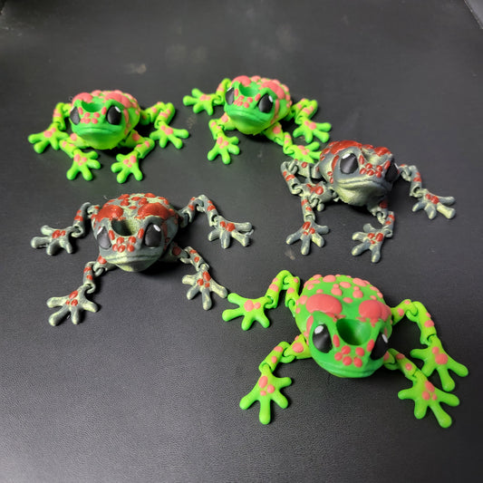 Articulated Frog - Wiggle Critter or Straw Buddy