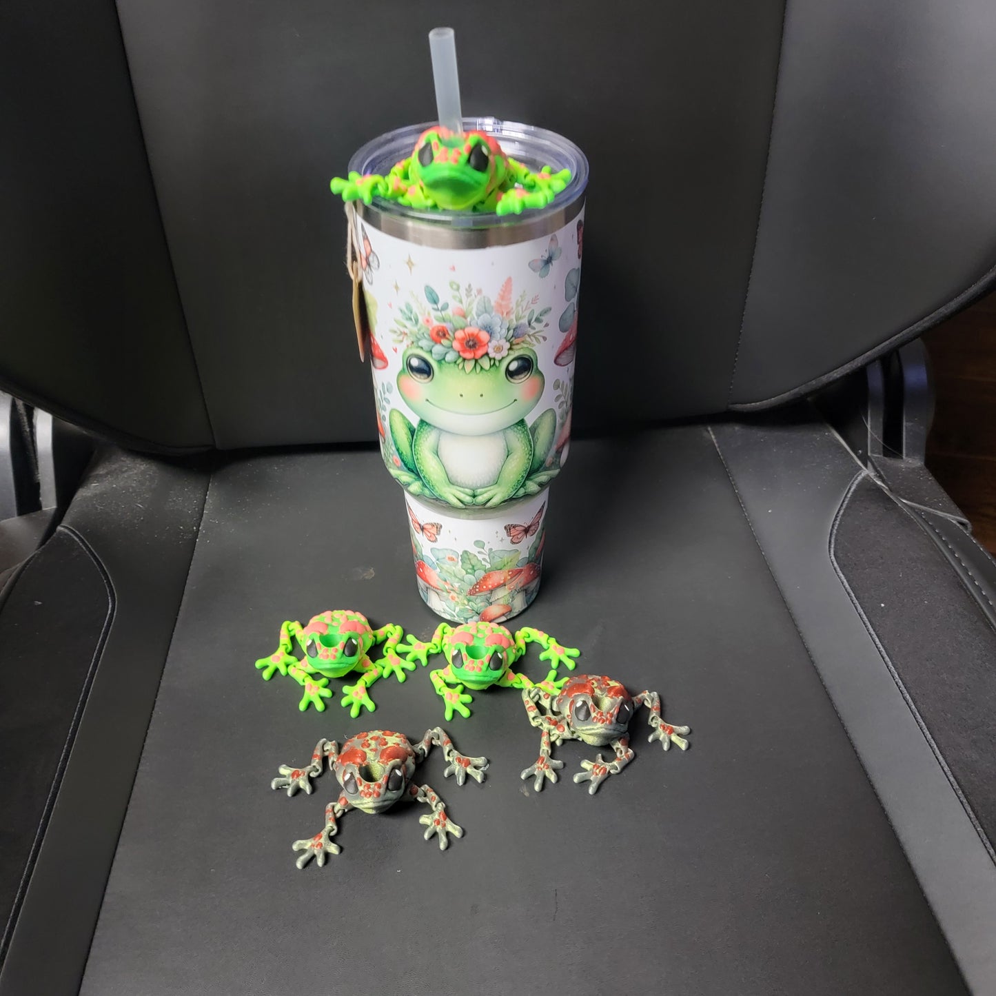 Articulated Frog - Wiggle Critter or Straw Buddy