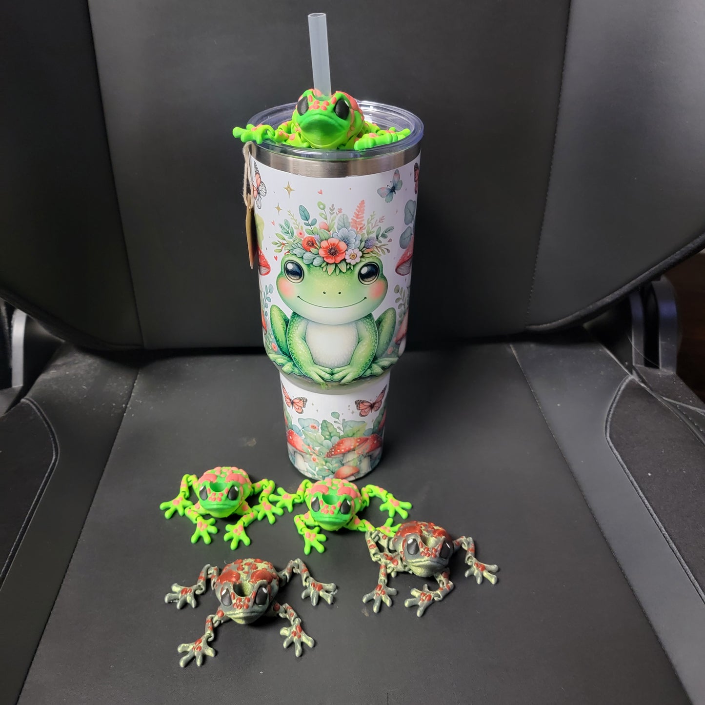 Articulated Frog - Wiggle Critter or Straw Buddy