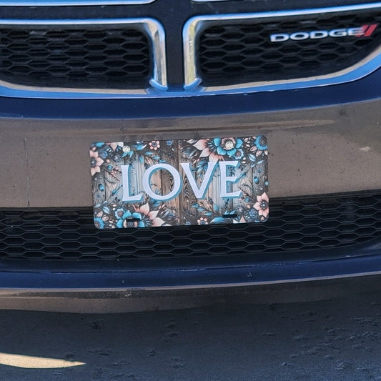 Sublimated Metal License Plate Art