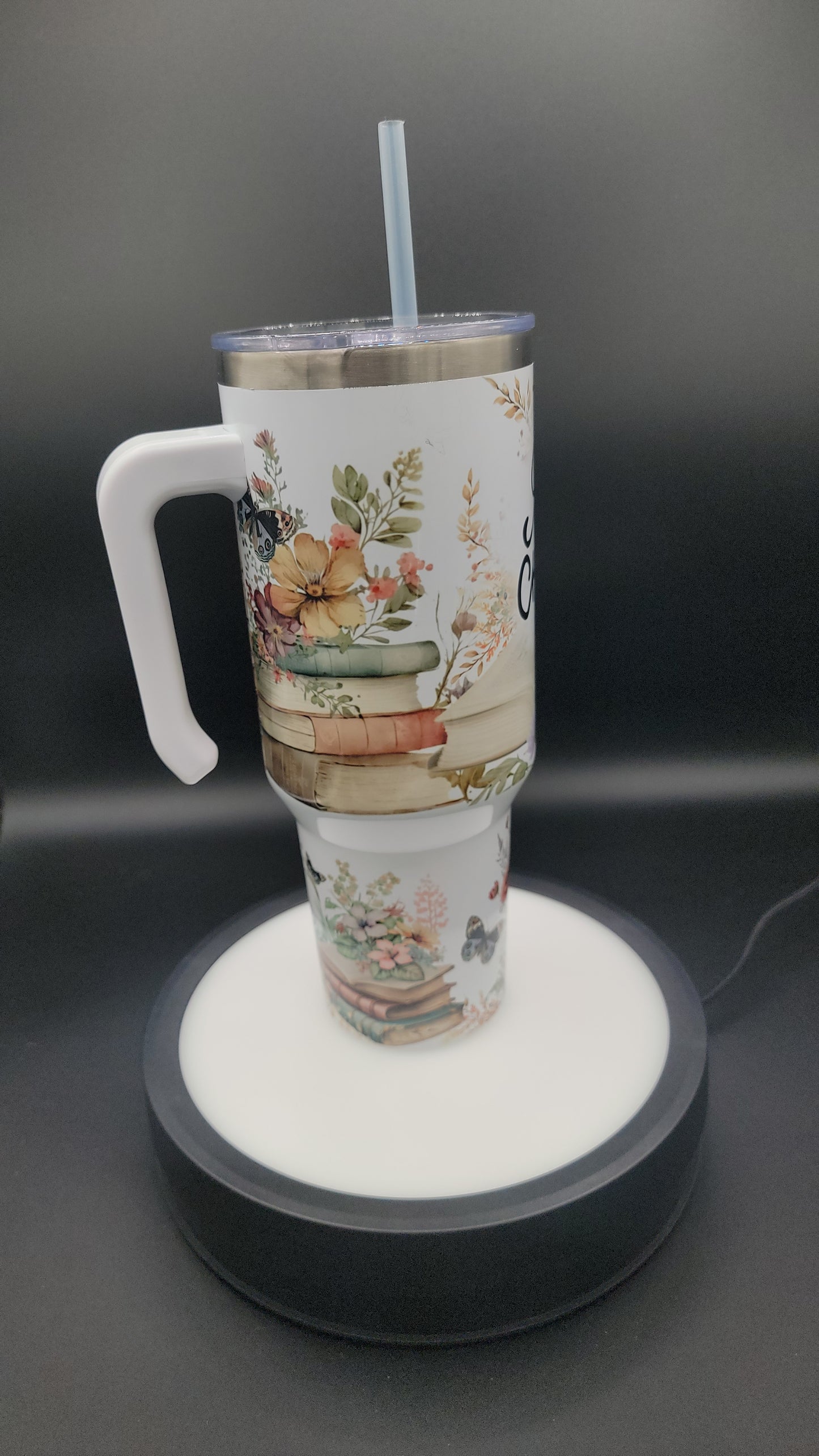 40oz Tumbler Just One More Chapter