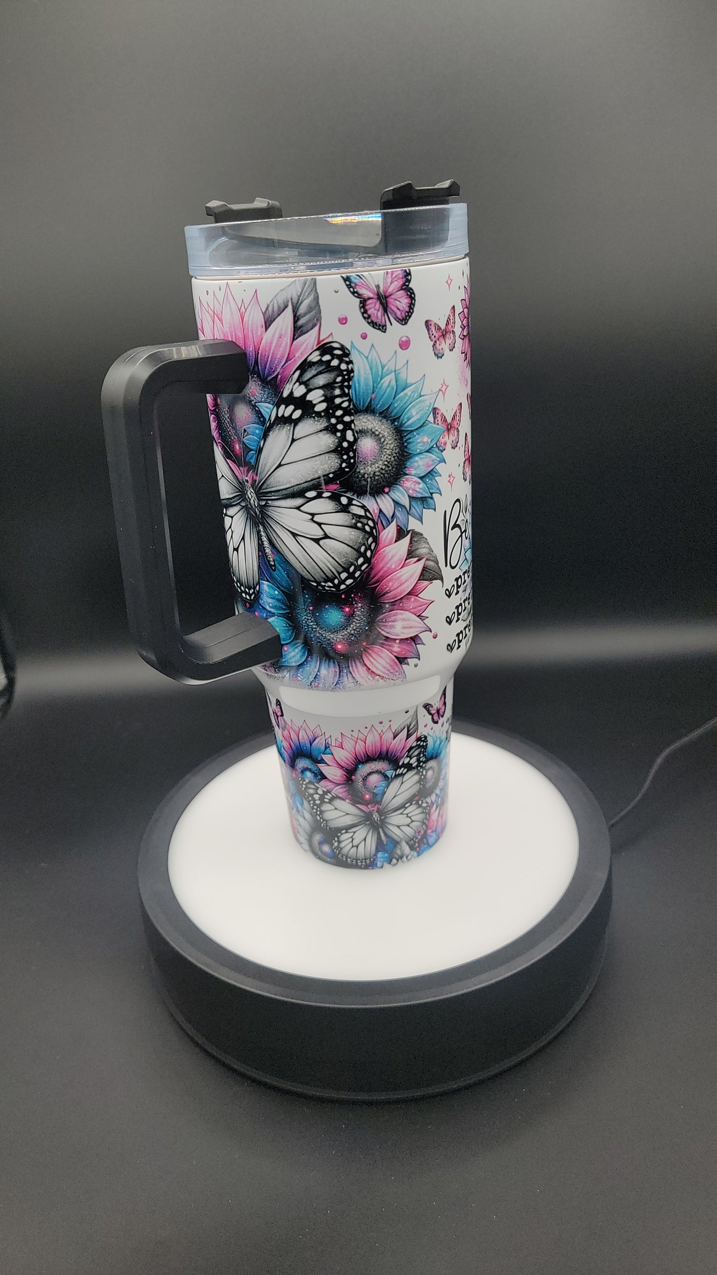 40 oz Tumbler Be Pretty, Strong, Brave, Kind