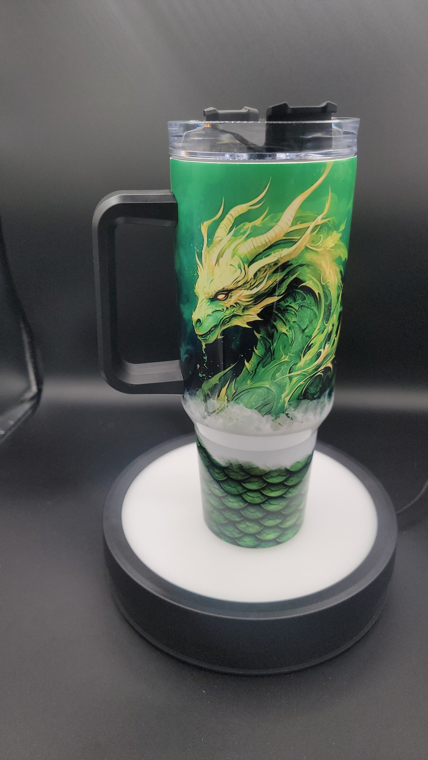 40oz Tumbler Green Dragon