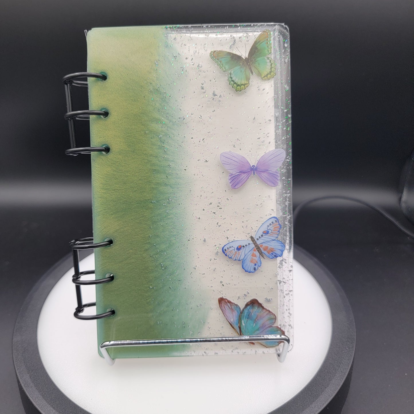 Resin Notebook - Vibrant Pine Green