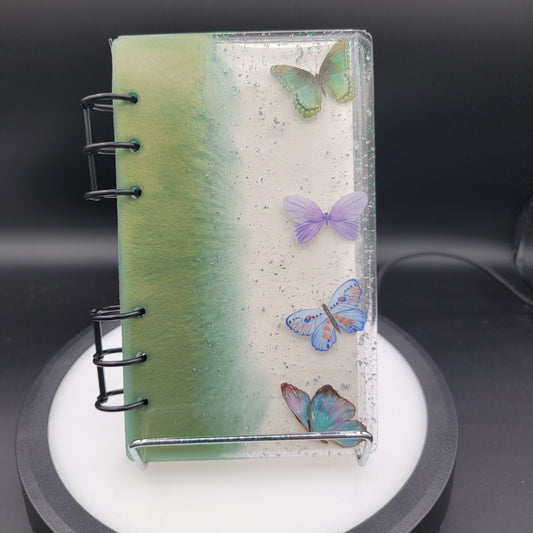Resin Notebook - Vibrant Pine Green