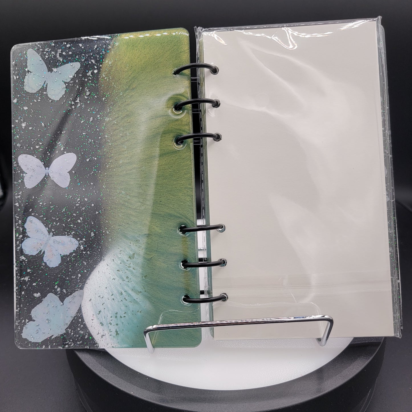 Resin Notebook - Vibrant Pine Green