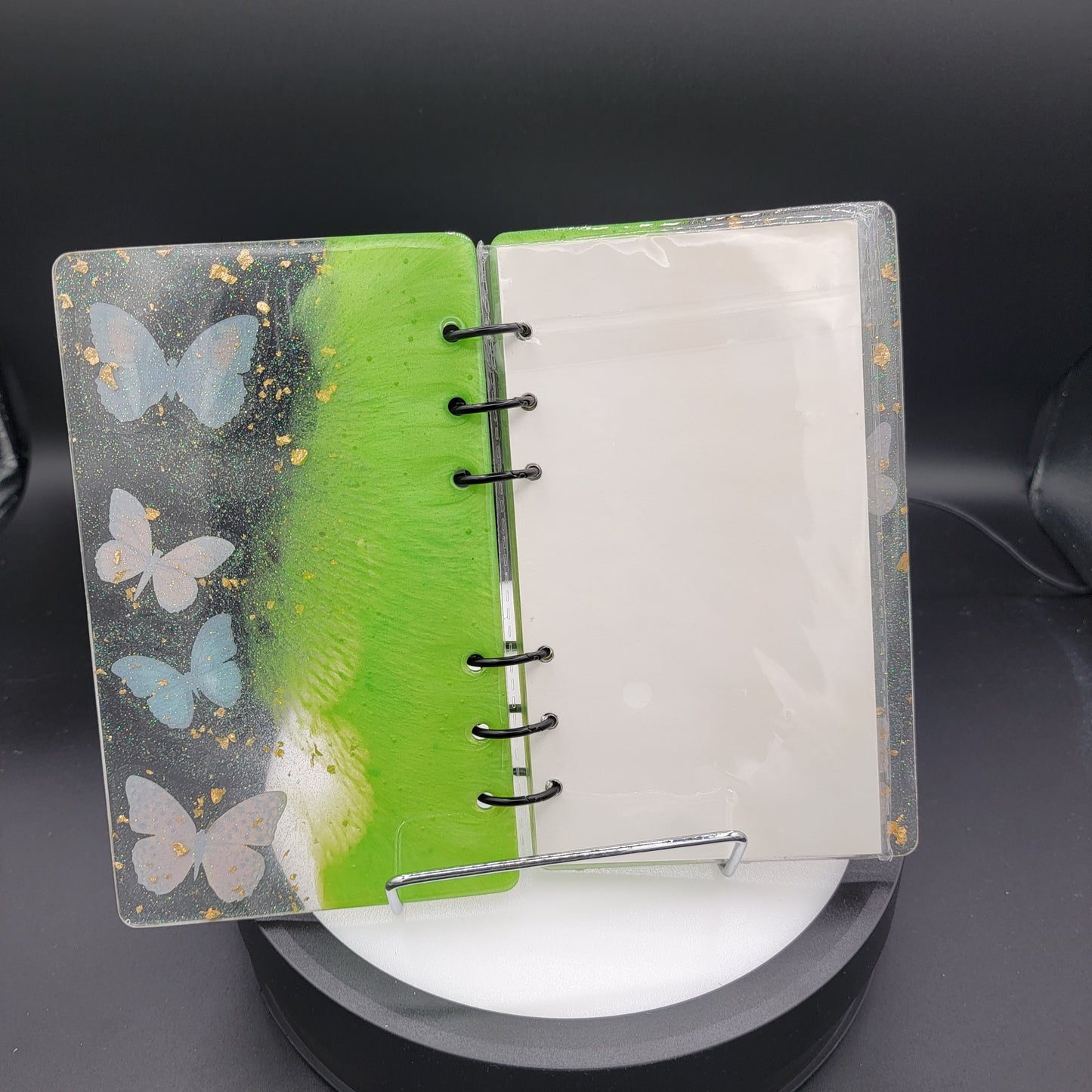 Resin Notebook - Green Grass
