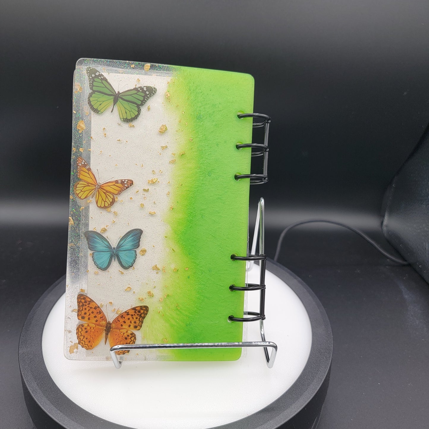 Resin Notebook - Green Grass
