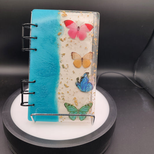Resin Notebook - California Sky Blue
