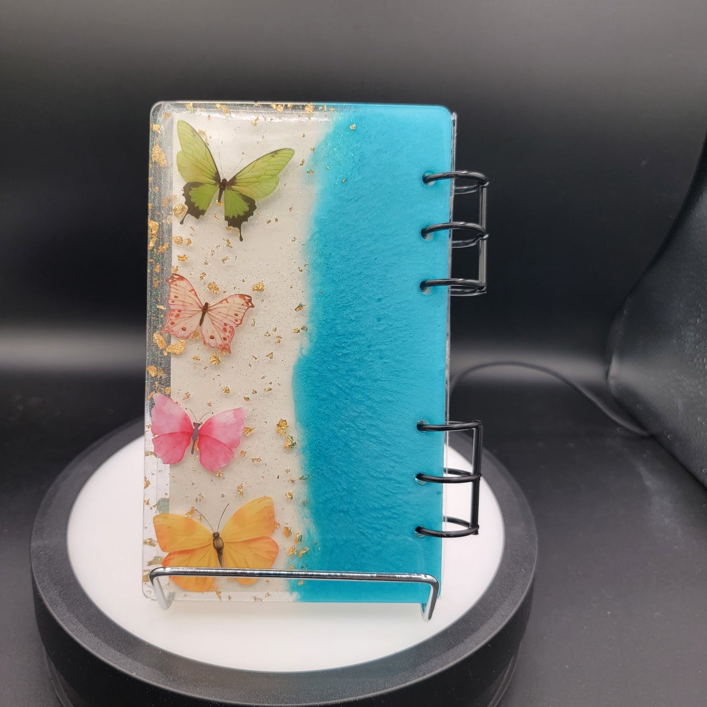 Resin Notebook - California Sky Blue