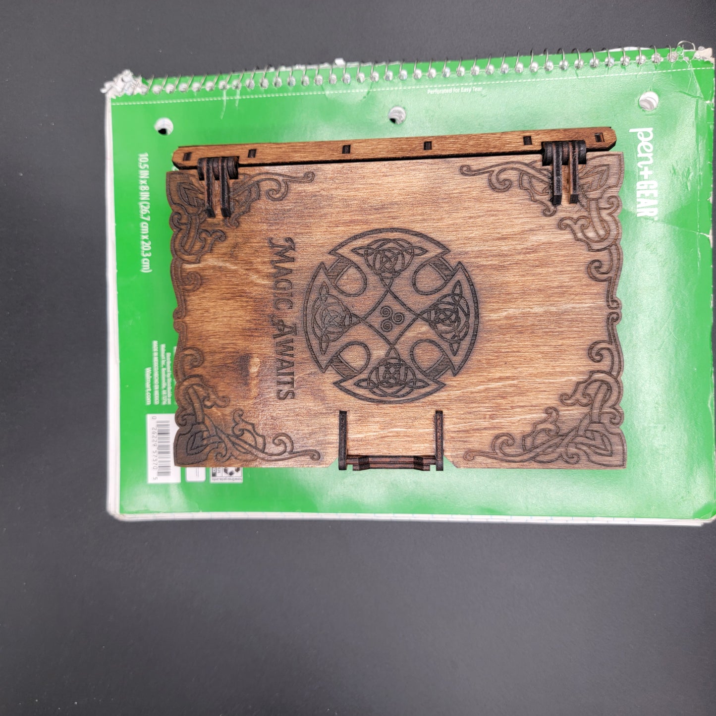 Magic Awaits Celtic Wood Keepsake Box