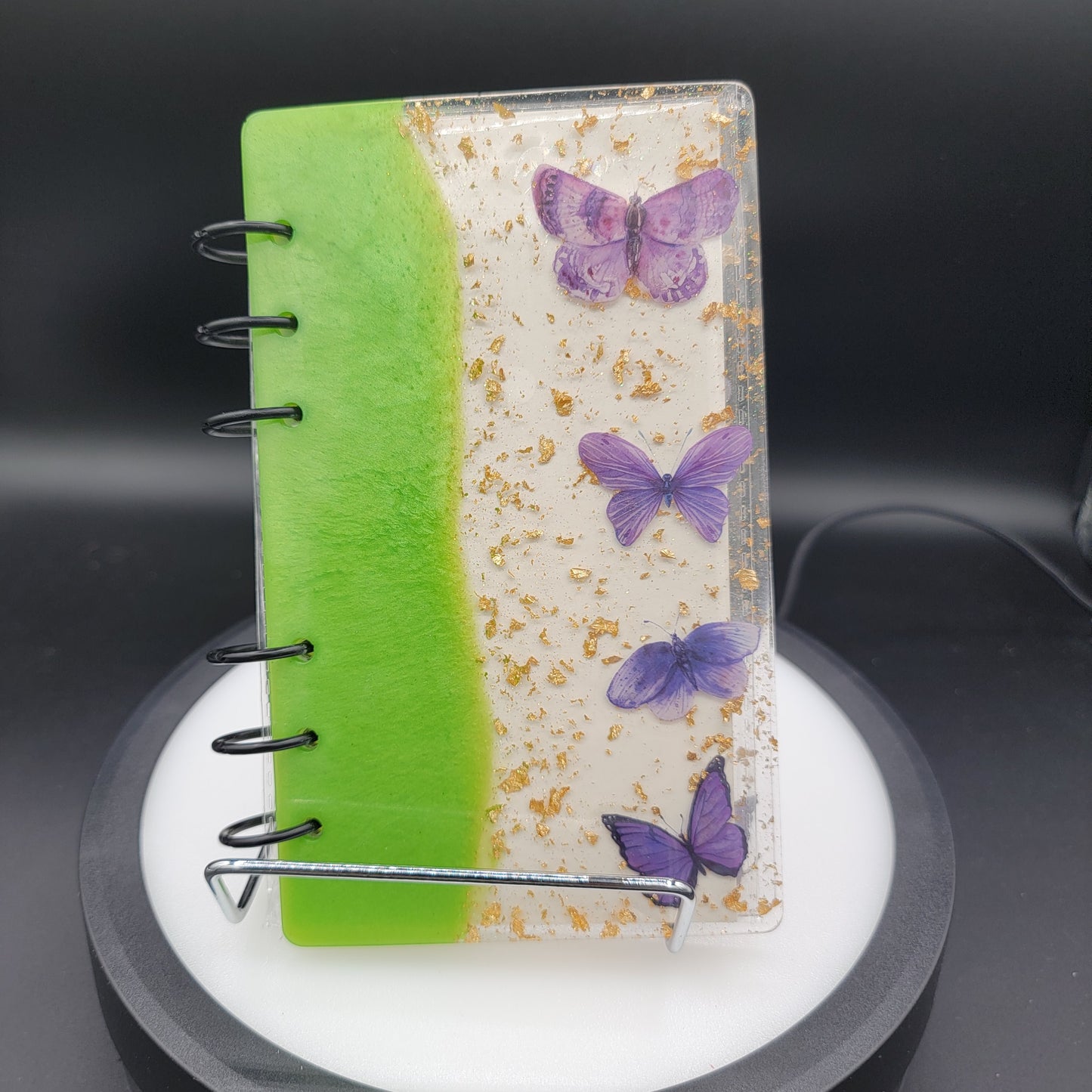 Resin Notebook - Green Grass 2