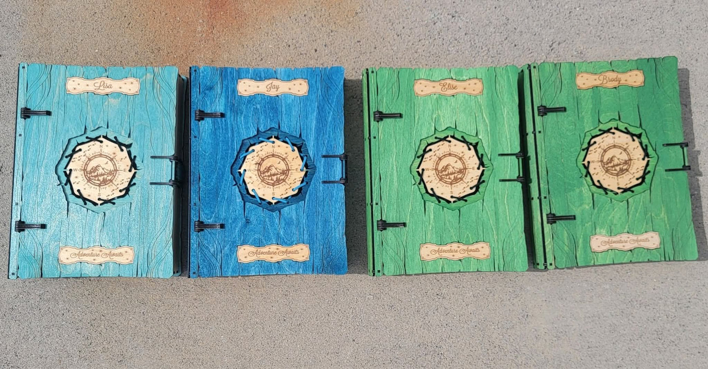 Adventure Awaits Laser-Cut Wooden Keepsake Box