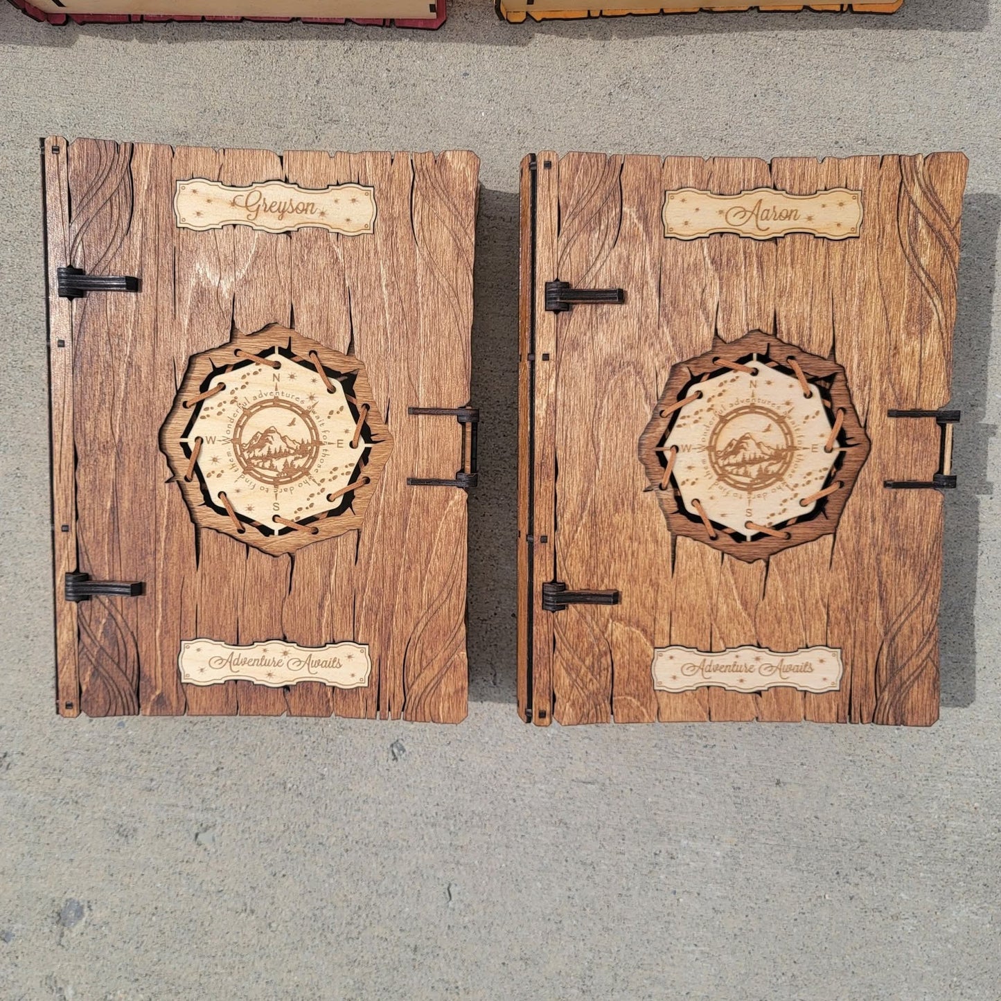 Adventure Awaits Laser-Cut Wooden Keepsake Box
