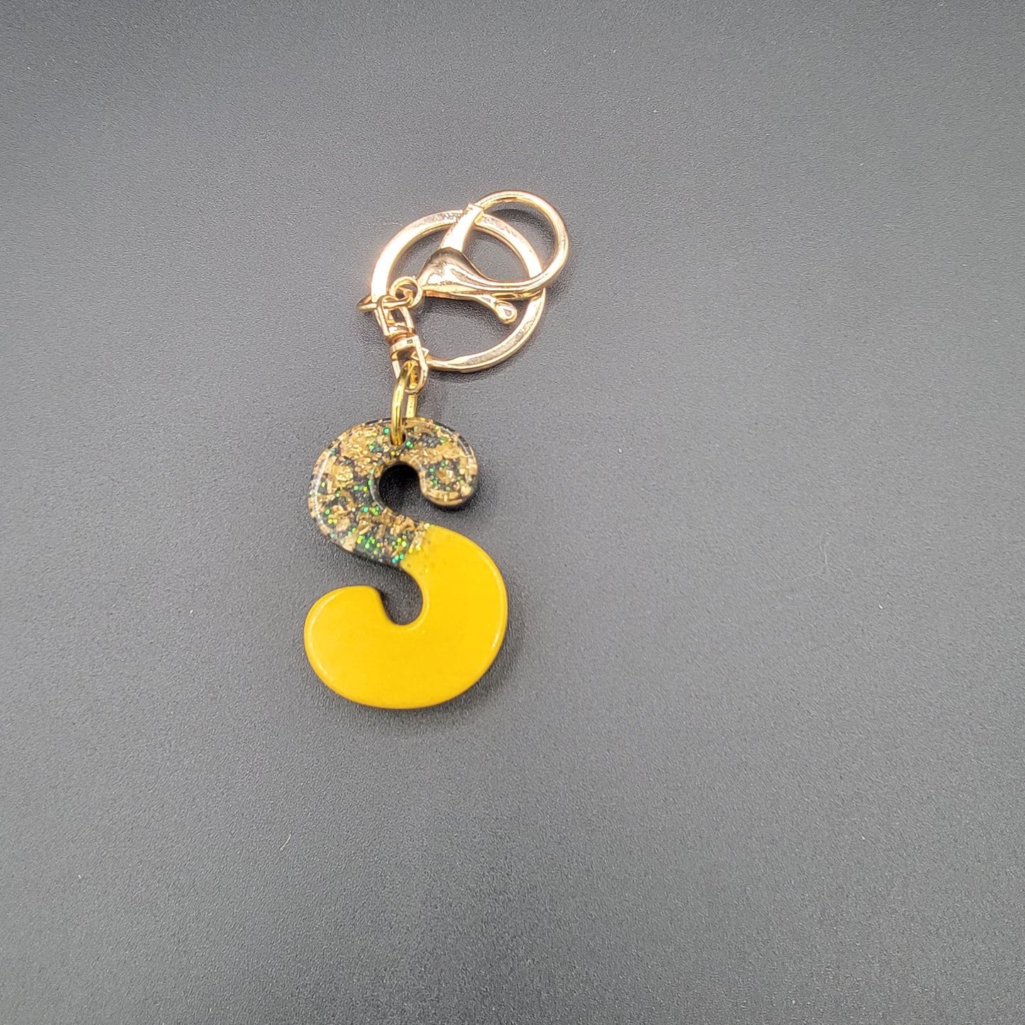 Letter Resin Keychains - CLEARANCE