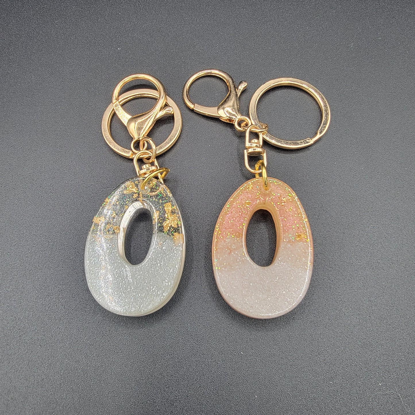 Letter Resin Keychains - CLEARANCE