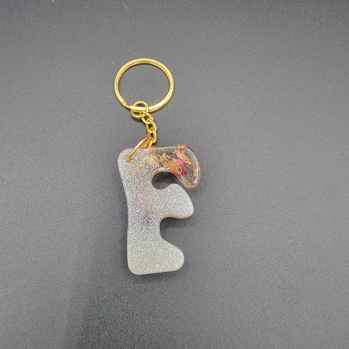 Letter Resin Keychains - CLEARANCE