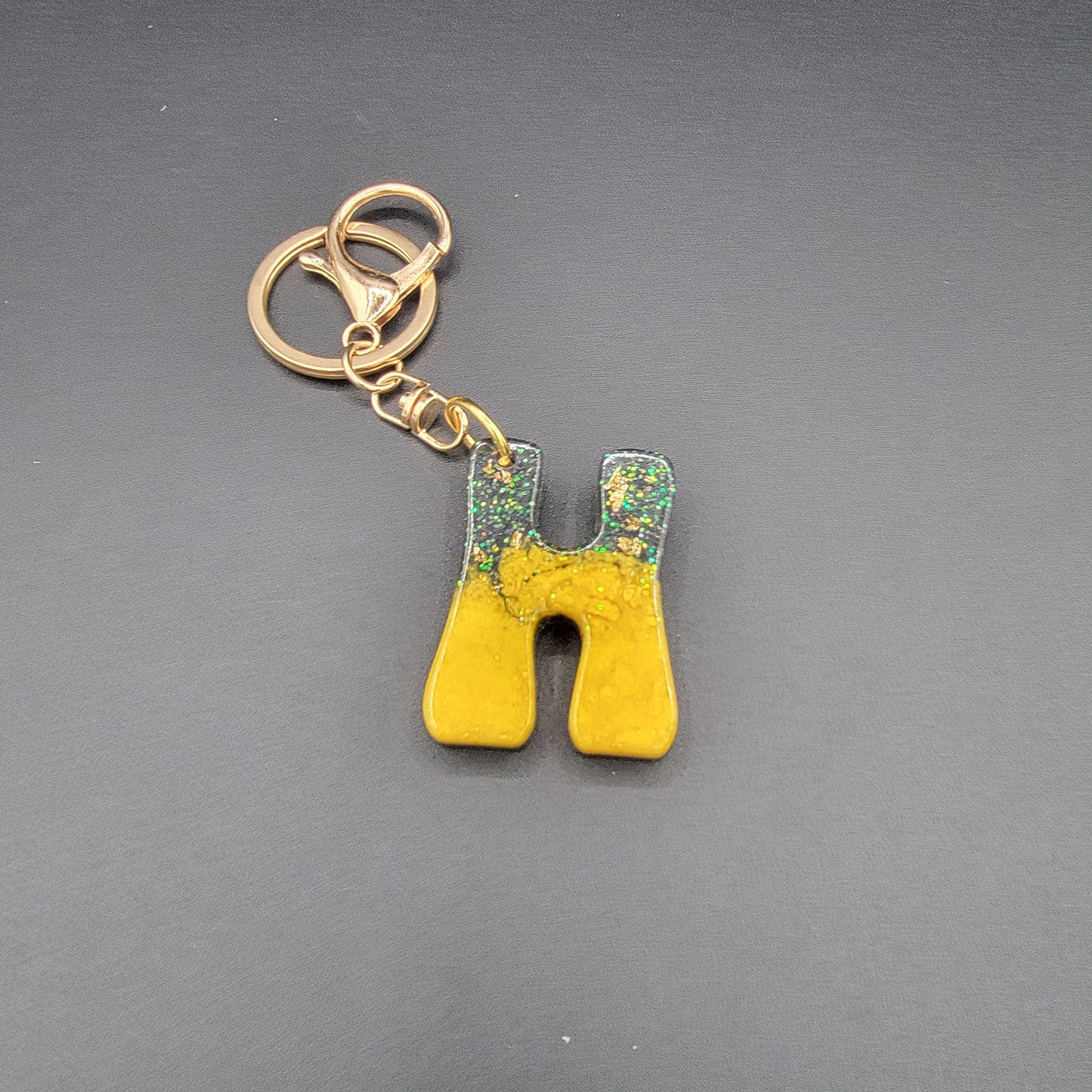 Letter Resin Keychains - CLEARANCE