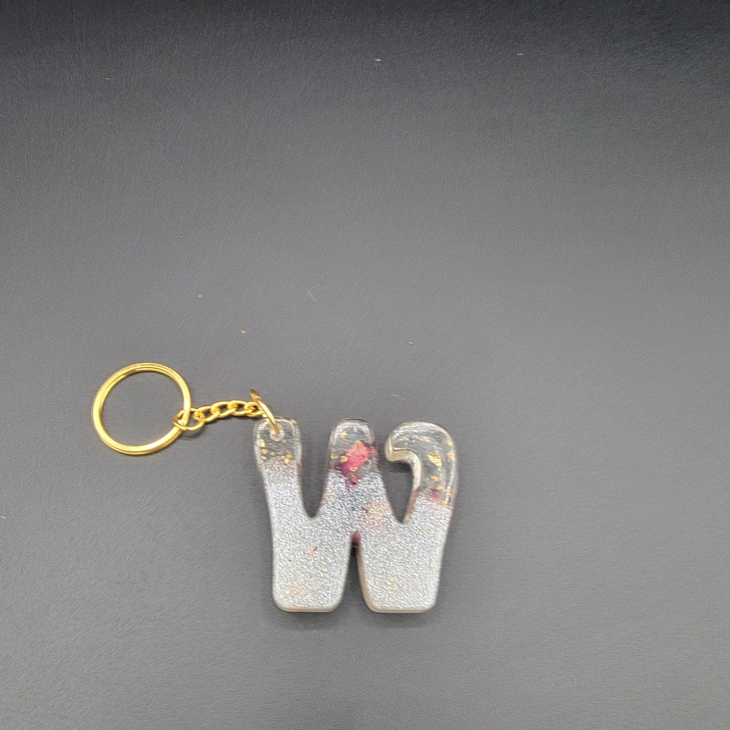 Letter Resin Keychains - CLEARANCE