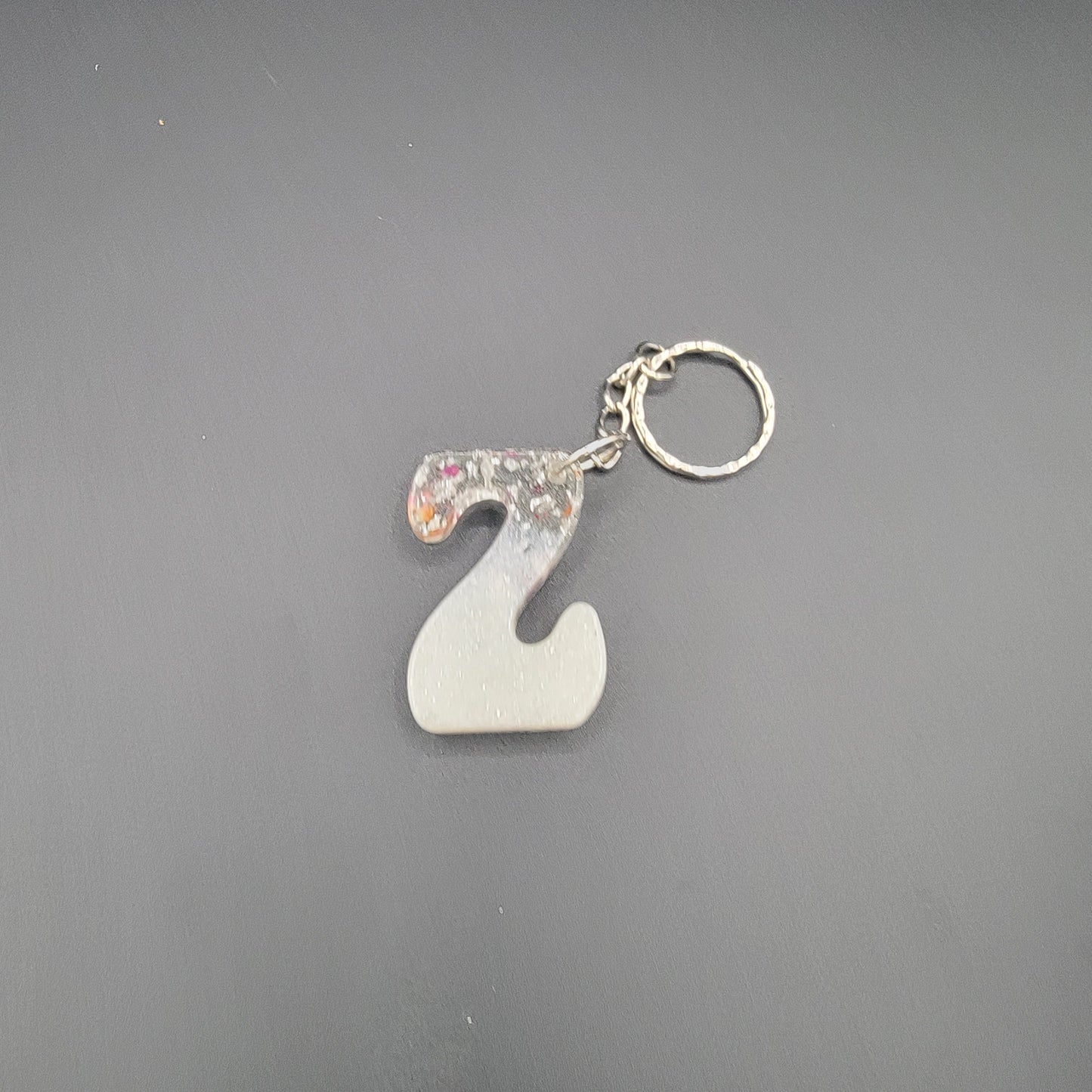 Letter Resin Keychains - CLEARANCE
