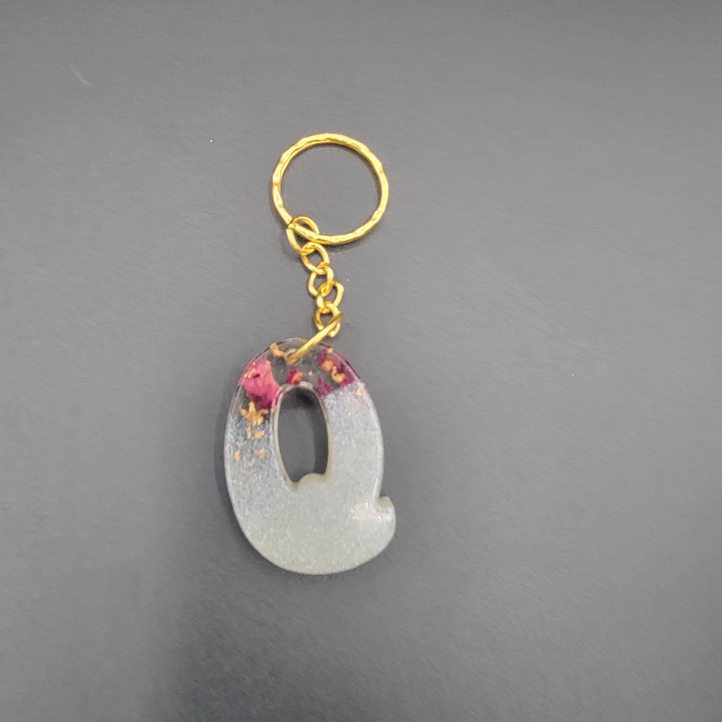 Letter Resin Keychains - CLEARANCE