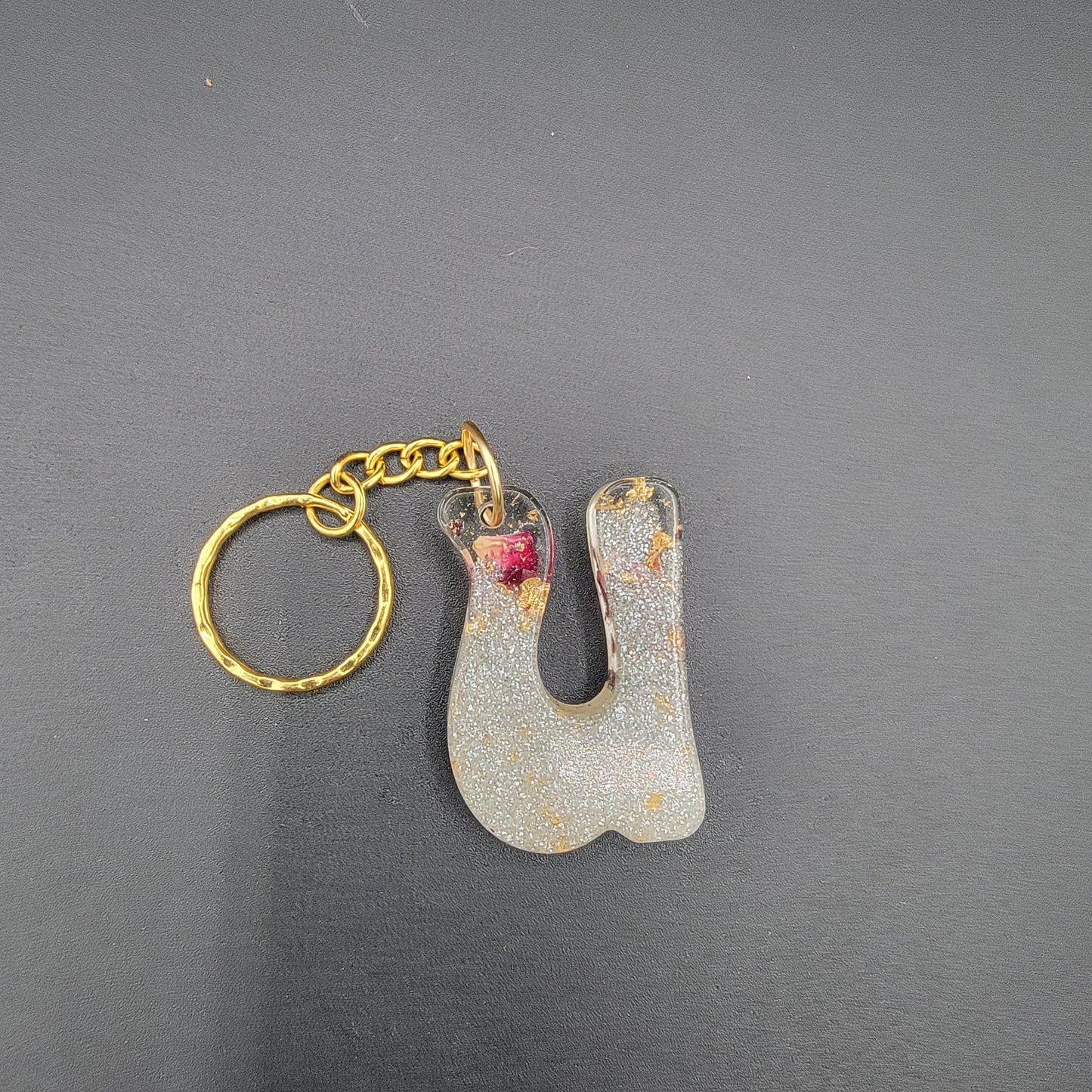 Letter Resin Keychains - CLEARANCE