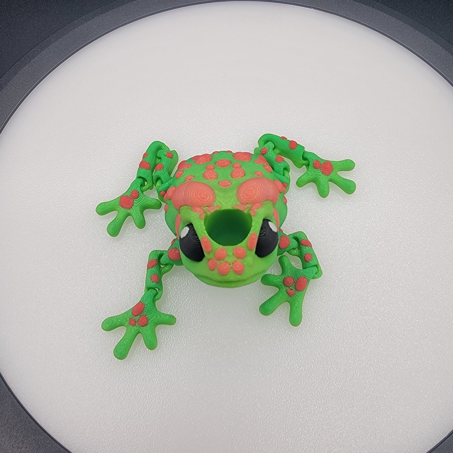 Articulated Frog - Wiggle Critter or Straw Buddy