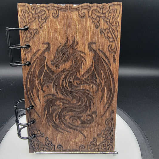 Mystical Dragon Wood Notebook