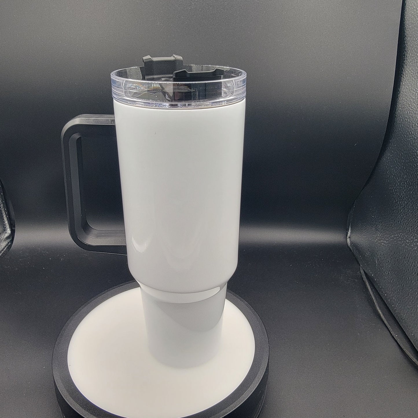 40 oz Tumbler Purple Bow Highland Cow