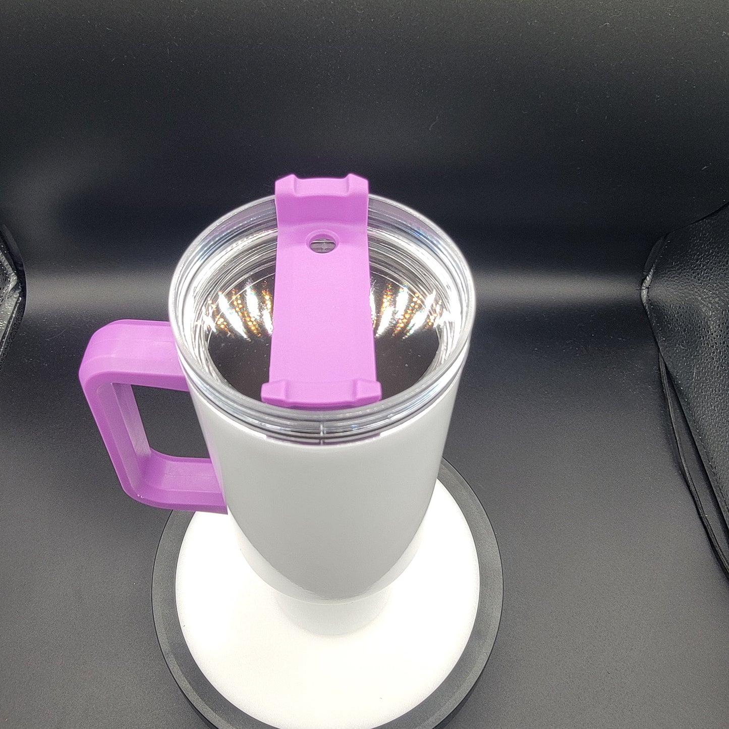 40 oz Tumbler Purple Bow Highland Cow