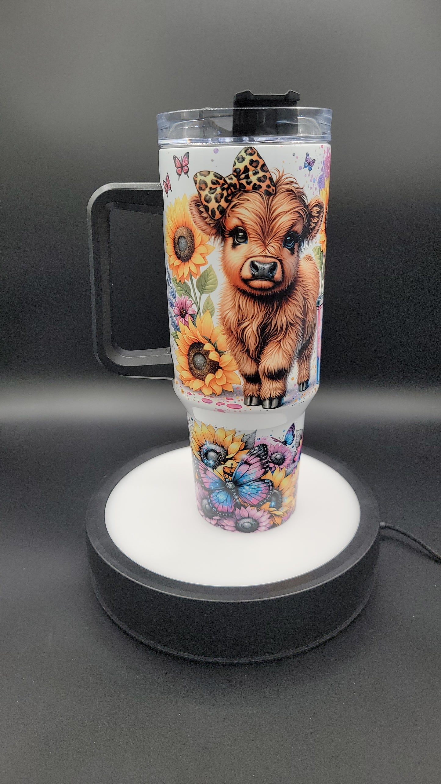 40 oz Tumbler Baby Highland Cow