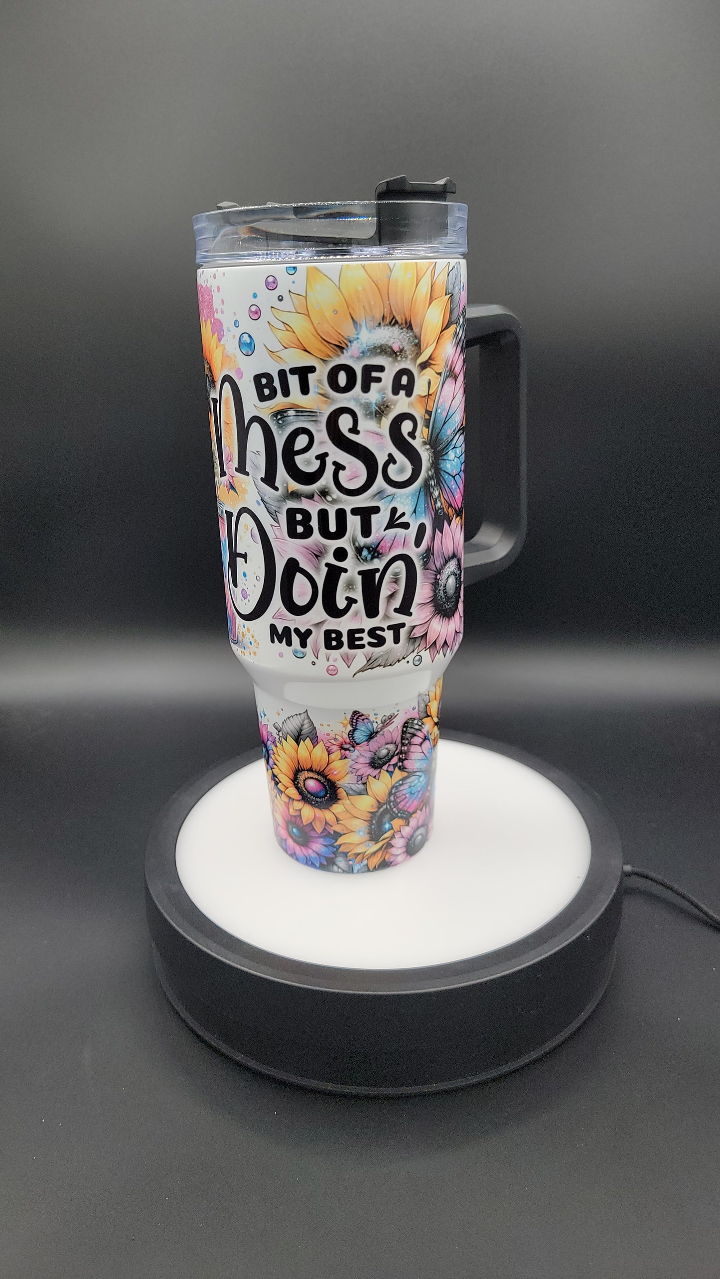 40 oz Tumbler Baby Highland Cow