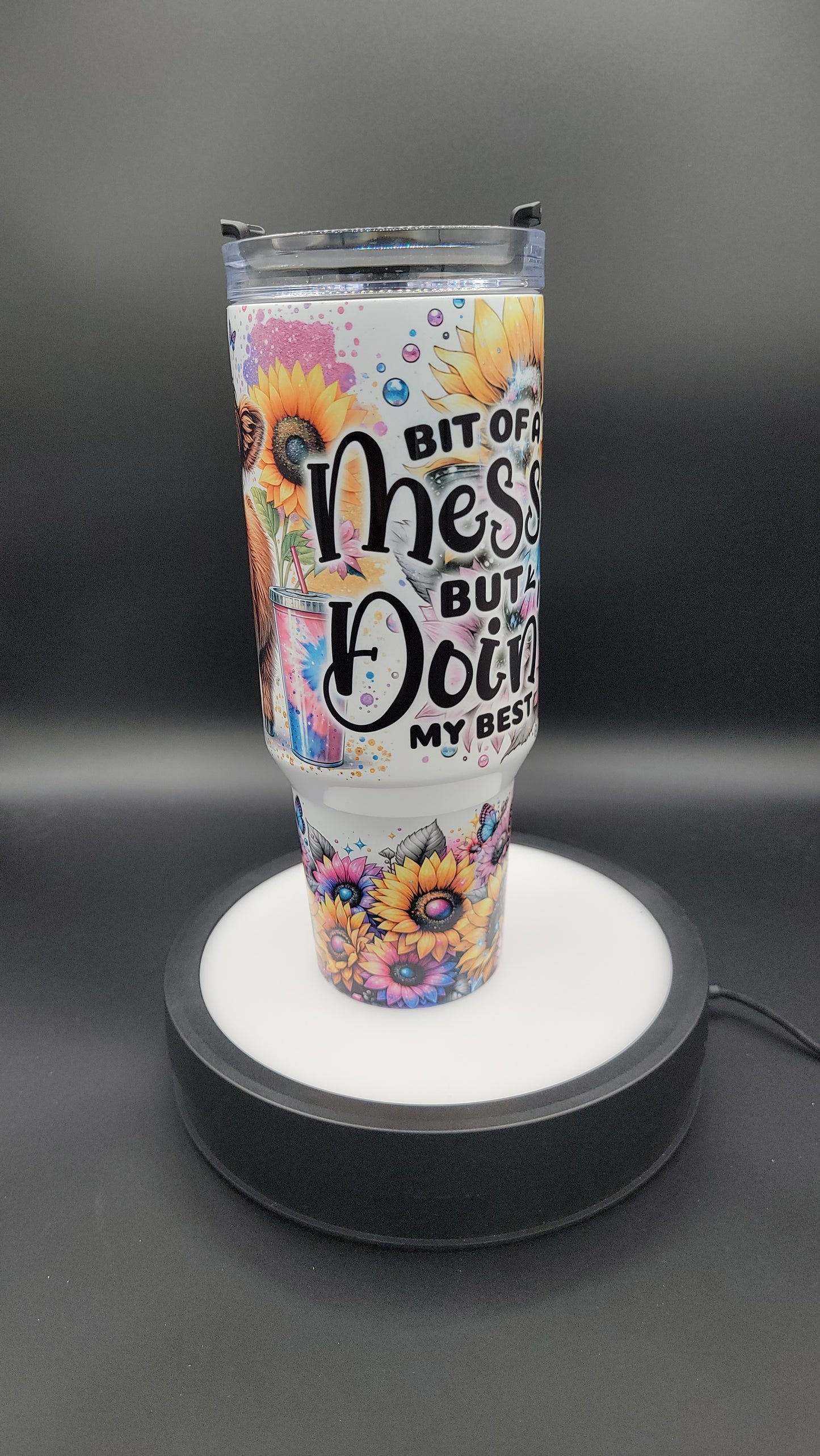 40 oz Tumbler Baby Highland Cow